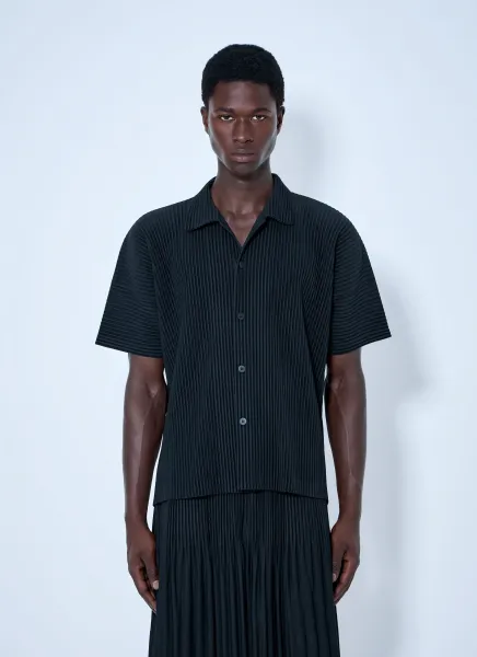 Pleat Short Sleeve Shirt