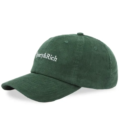 Serif Logo Corduroy Cap