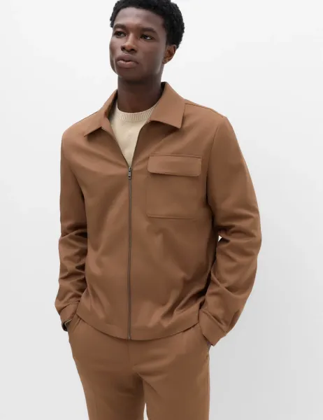 Marks & Spencer Harrington Overshirt Jacket Spice