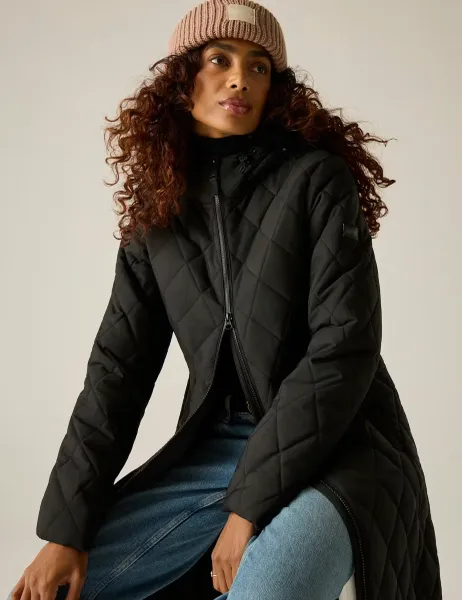 Regatta Fionne Water Repellent Quilted Hooded Jacket