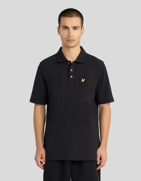 Lyle & Scott Pique Interlock Cotton Polo Shirt