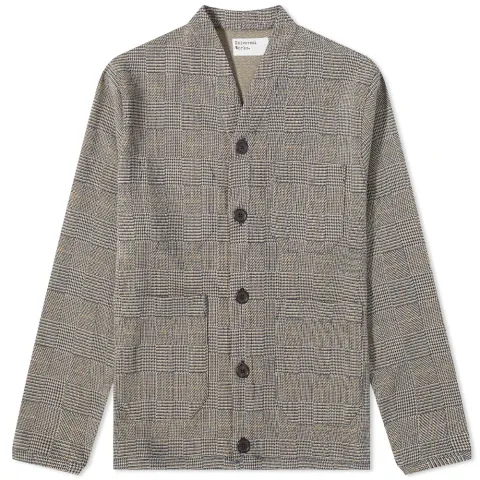 Wales Check Fleece Cardigan