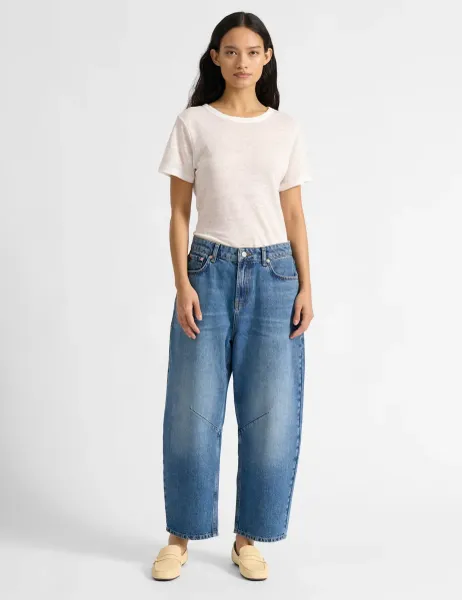 Mid Rise Barrel jeans Medium Indigo