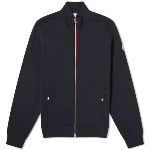 Zip Up Tricolor Cardigan