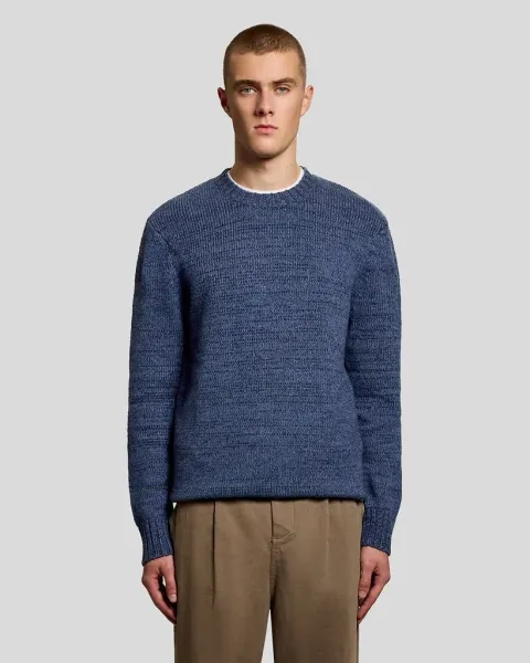 Lyle & Scott Knitted Marl Crew Neck Jumper