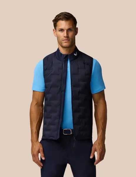 Castore Pinnacle Lightweight Hybrid Gilet Navy Mix