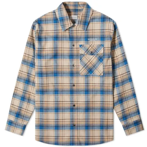 Macro Back Logo Check Shirt