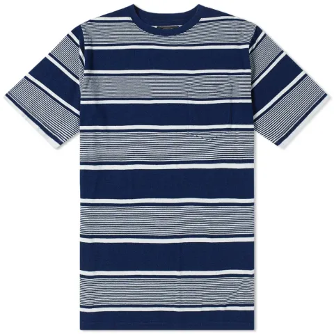 Indigo Multi Stripe Pocket Tee