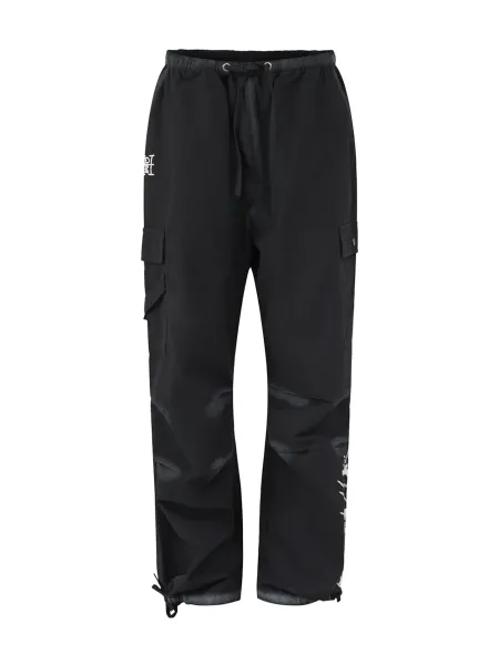 Cotton Exploding Skull Cargo Trousers