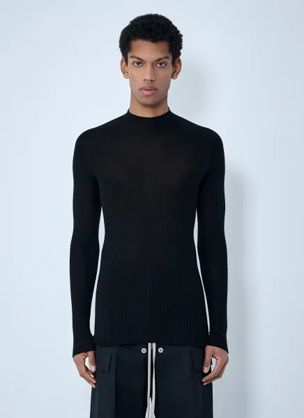 Ribbed Knit Long Sleeve Top