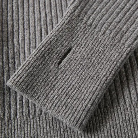 Rib Roll Neck Knit