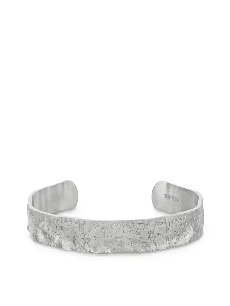 TUTTI Silver-Plated Textured Bangle
