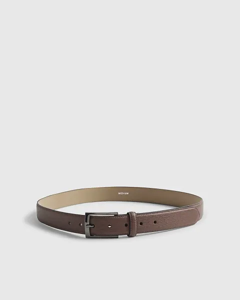 River Island Brown Textured Belt