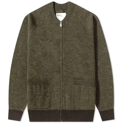 MHL. by Margaret Howell Knitted Bomber Cardigan