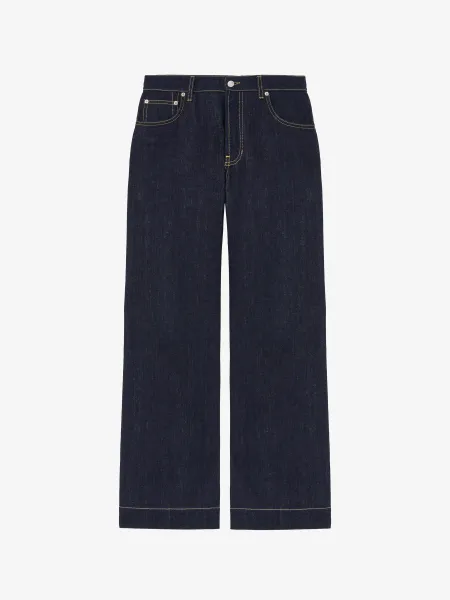 Wide Leg Denim Jeans