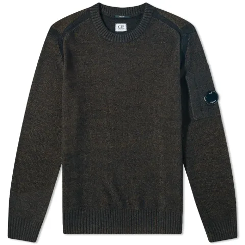 CP Company Fleece Knit Arm Lens Crew Knit