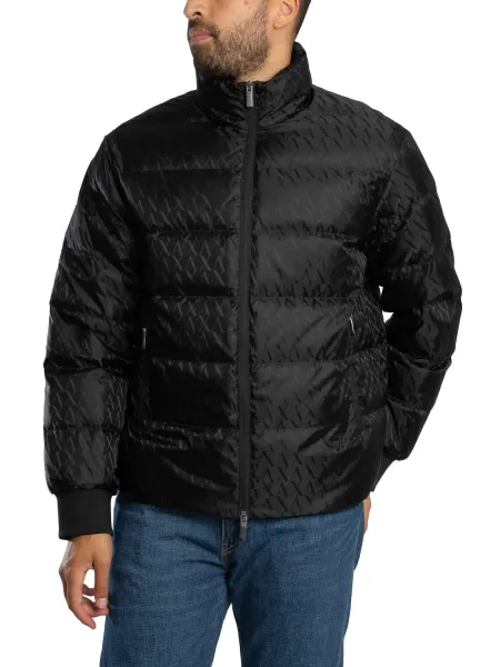 Armani Exchange Logo Pattern Puffer Jacket