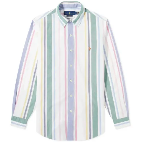 Funmix Striped Oxford Button Down Shirt