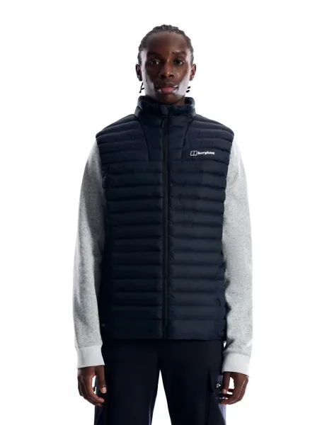 Vaskye Funnel Neck Zip Up Gilet Black