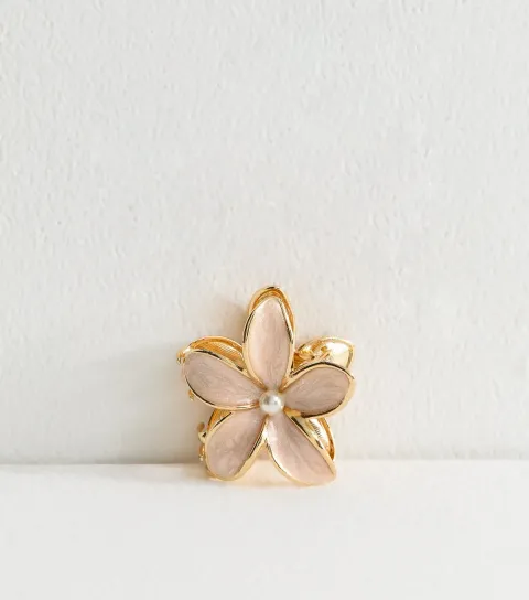 New Look Cream Faux Pearl Flower Hair Clip