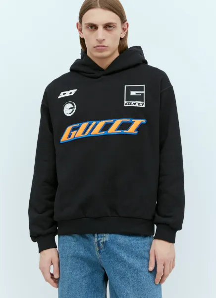 Logo Applique Hooded Sweatshirt