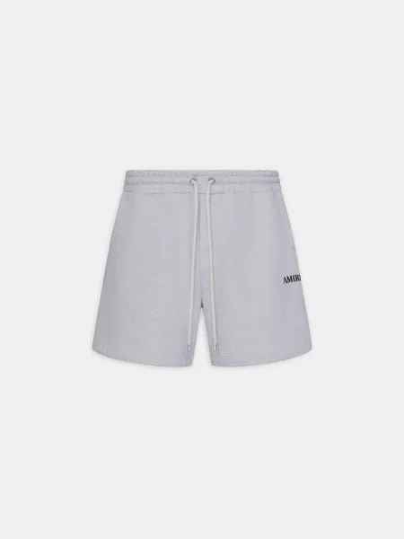 RELAXED PULL ON SWEATSHORT - HEATHER GREY