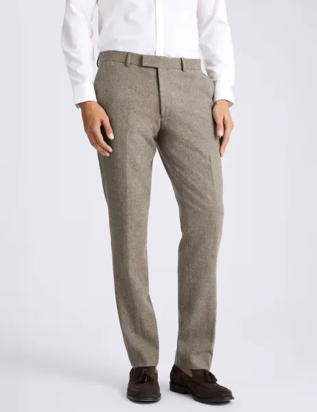 Moss Slim Fit Wool Rich Donegal Suit Trousers