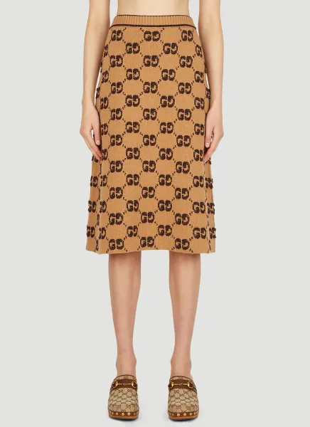 Logo Jacquard Skirt