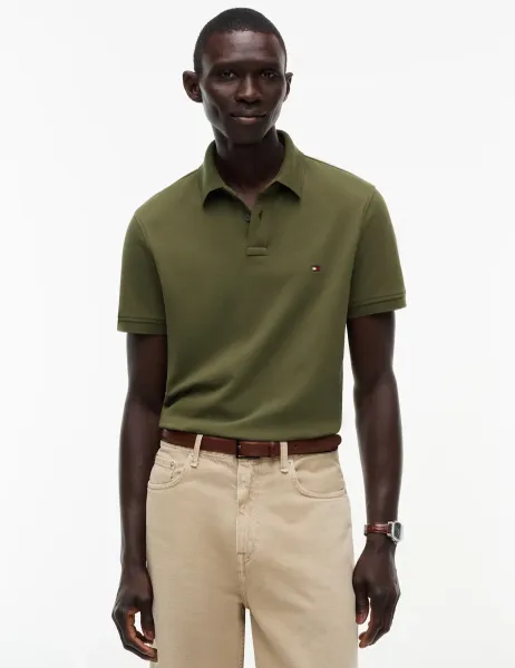 Tommy Hilfiger Cotton Rich Polo Shirt Green