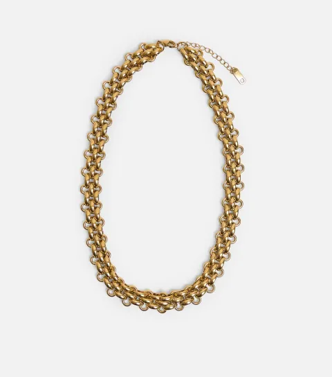 Gold Tone Chunky Chain Necklace
