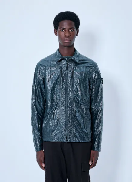 Crinkle-Effect Shirt