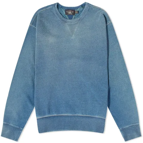 Washed Indigo Crew Sweat