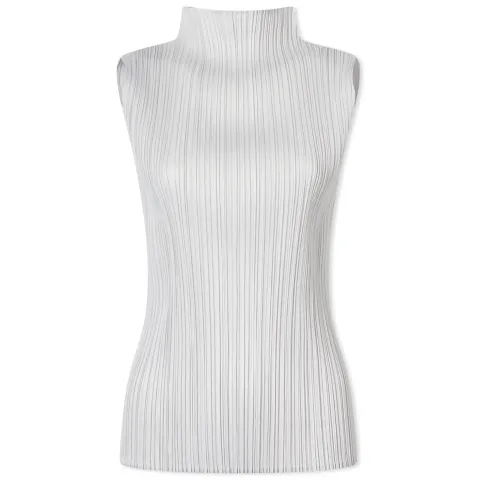 Basics Pleats Roll Neck Vest