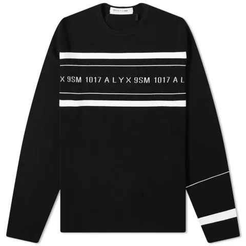 Logo Multi Stripe Crew Knit