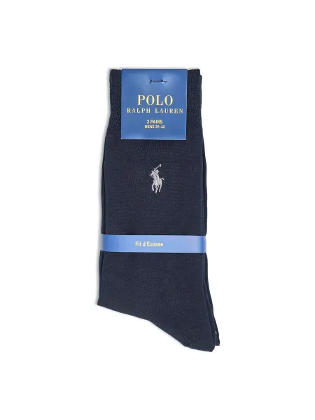 Polo Ralph Lauren 2 Pack Flat Crew Socks