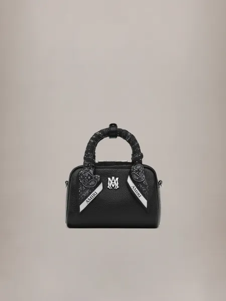AMIRI WOMEN - WOMEN'S MICRO BOWLING BAG - Black