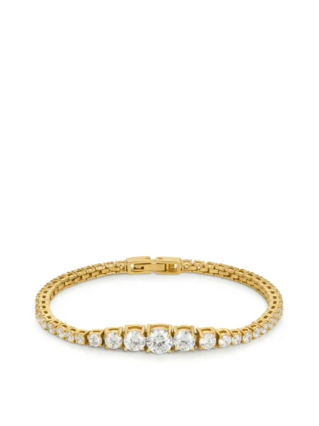 Stainless Steel Luxe Graduated Tennis Bracelet 40cm