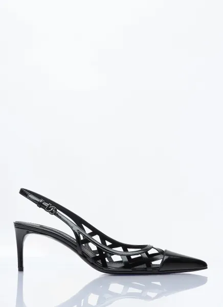 Patent Leather Slingback Pumps
