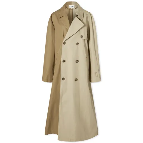 Patchwork Trench Coat