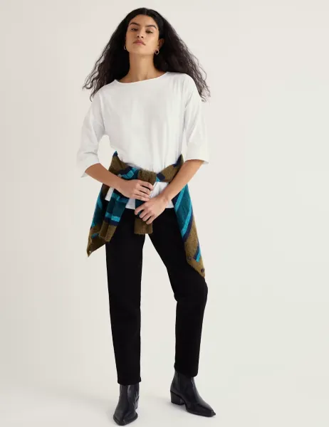 Seasalt Cornwall Pure Cotton Relaxed Top White