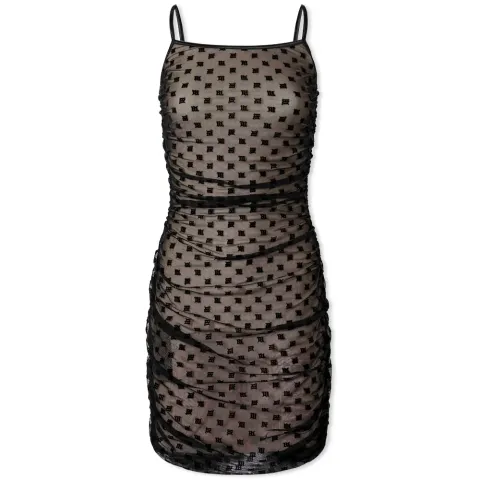 Monogram Mesh Mini Dress
