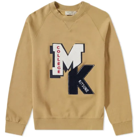 Maison Kitsuné College Patch Crew Sweat