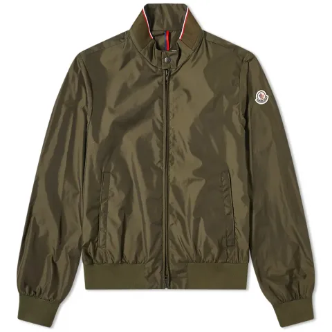Zip Nylon Harrington Jacket