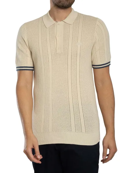 Superdry Knitted Texture Polo Shirt