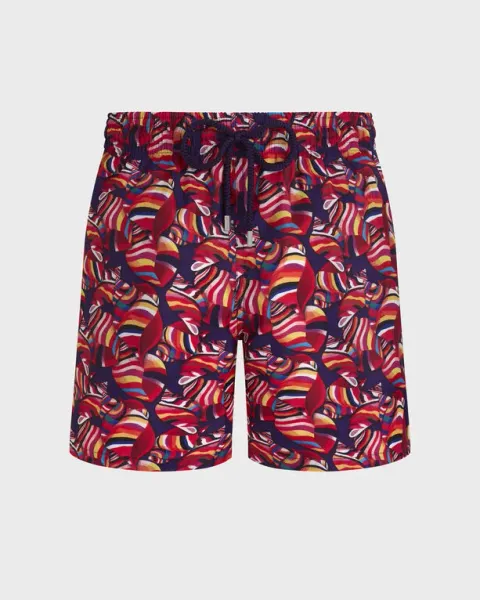Vilebrequin Men Ultra-light And Packable Swim Shorts Strombidae