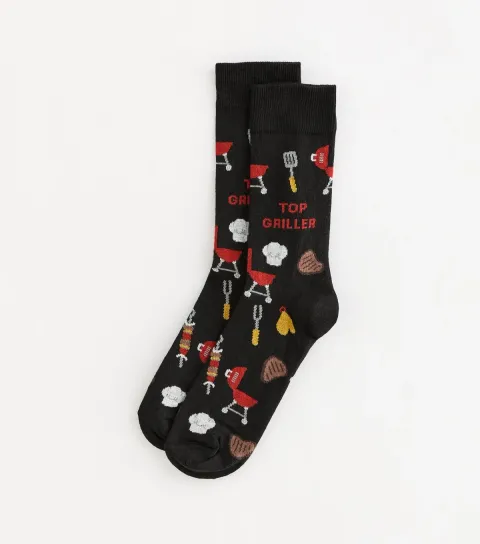 Men's Black Top Best Griller Socks