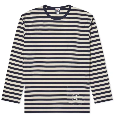 x Nigel Cabourn Long Sleeve Stripe Pocket T-Shirt