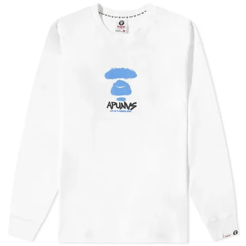 AAPE Long Sleeve Spray T-Shirt