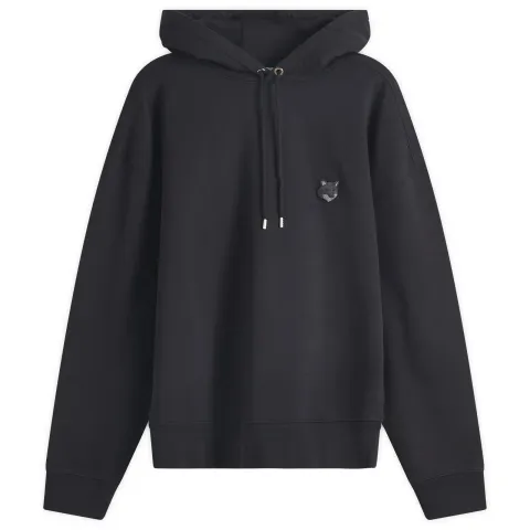 Tonal Fox Head Patch Oversize Hoodie