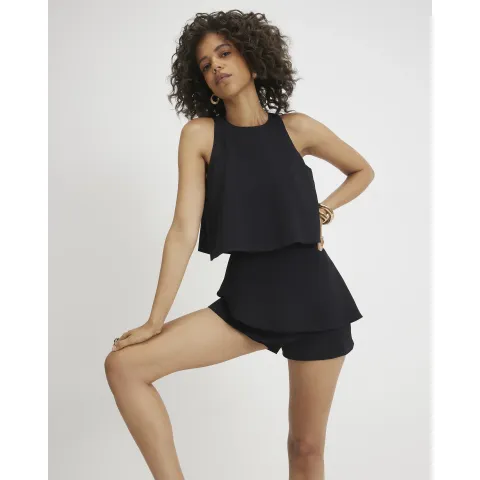 River Island Frill Layered Playsuit
